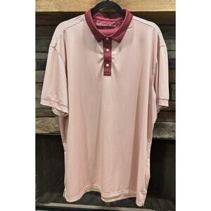 Men’s MIZZEN+MAIN Two Tone AOP Classic Short Sleeve Polo Shirt XL *C8